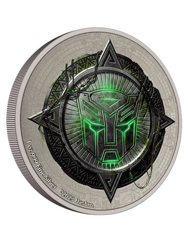 TRANSFORMERS 7 RISE OF THE BASTS Hasbro 1 Oz Silver Coin 2$ Niger 2023