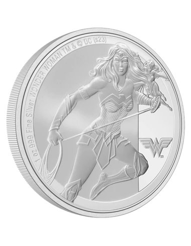 WONDER WOMAN DC Comics 1 Oz Silver Coin 2$ Niue 2023