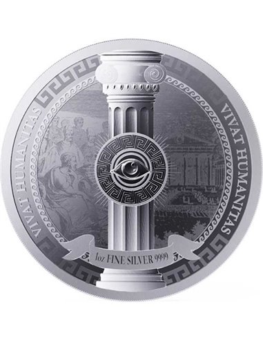 VIVAT HUMANITAS 1 Oz Silver Coin 5$ Tokelau 2023