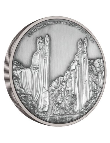 ARGONATH Le Seigneur des Anneaux 1 Oz Silver Coin 2$ Niue 2023