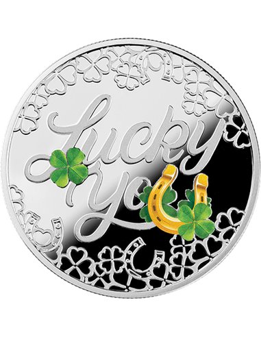 LUCKY YOU Серебряная монета 1$ Ниуэ 2023