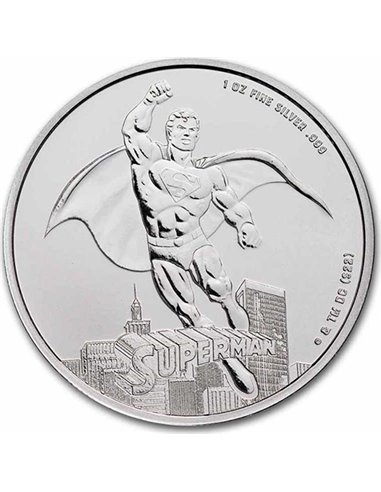 SUPERMAN DC Comics 1 Oz Серебряная монета 5$ Самоа 2023