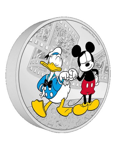 DONALD DUCK AND MICKEY MOUSE Mickey and Friends Серебряная монета 3 унции 10$ Ниуэ 2023