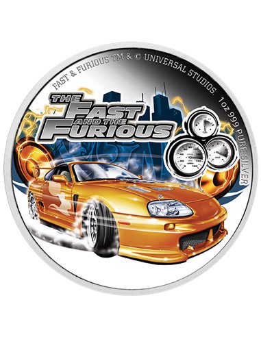 FAST AND FURIOUS 1 Oz Silver Coin 2$ Niue 2023