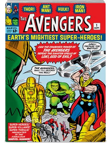AVENGERS 1 Marvel Comix 1 Oz Серебряная монета 2$ Ниуэ 2023