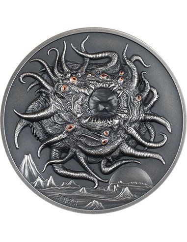 AZATHOTH Howard Phillips Lovecraft 3 Oz Moneda Plata 20$ Palau 2023