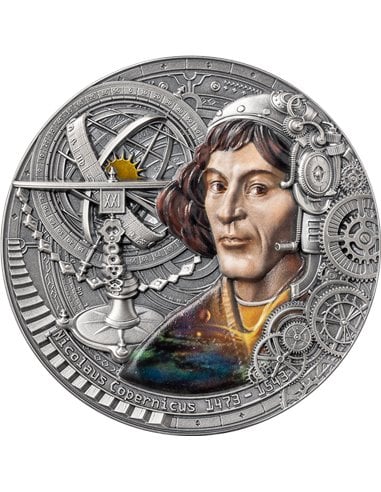 NICOLAUS COPERNICUS Futurists of the Past 2 Oz Silver Coin 2000 Francs Cameroon 2023
