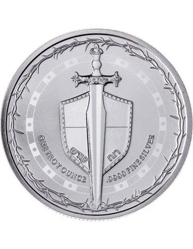 МЕЧ ИСТИНЫ 1 Oz Монета Серебро 2$ Ниуэ 2023