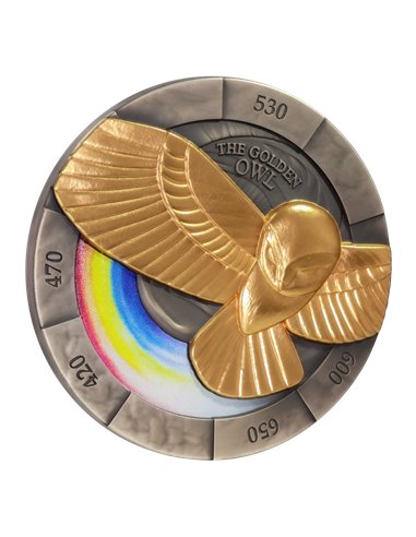 GOLDEN OWL Missing Treasures 2 Oz Монета Серебро 5$ Ниуэ 2023