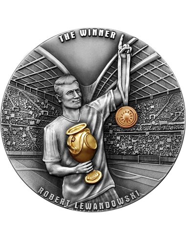 TALENT Robert Lewandowski The Way To The Dreams 2 Oz Silver Coin 5$ Niue 2023
