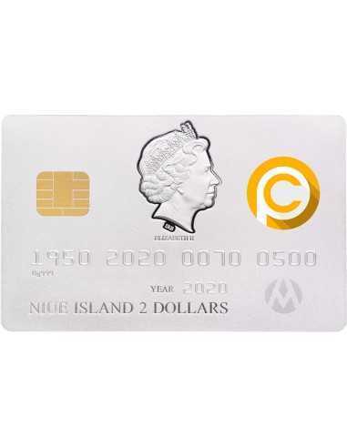 CARTA DI CREDITO 70° Anniversario Power Coin Edizione Speciale Moneta Argento 2$ Niue 2020