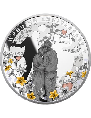 ANNIVERSARIO DI MATRIMONIO Moneta Argento 1$ Niue 2023