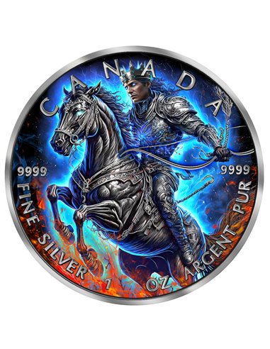 FOUR HORSEMEN WHITE HORSE Edición 1 Oz Moneda Plata 5$ Canada 2023