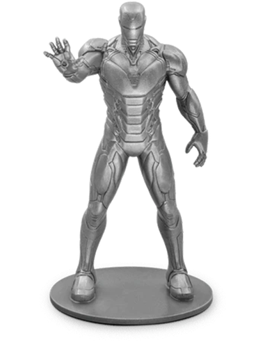 IRON MAN Marvel 3D Edición Limitada Plata Miniatura 2023