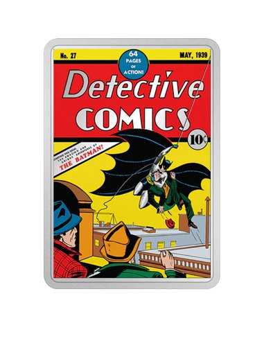 DETECTIVE COMICS 27 Batman DC Comix 2 Oz Silver Coin 5$ Niue 2023