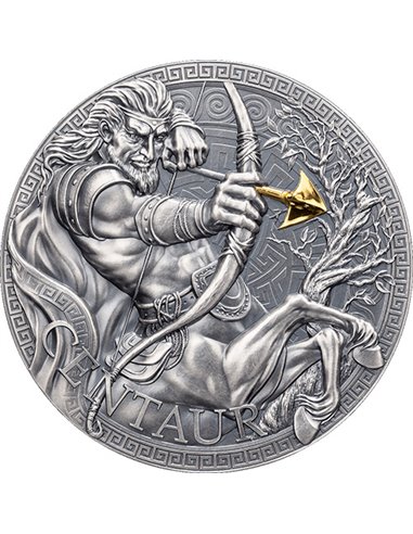 КЕНТАВР Великая греческая мифология 1 Oz Монета Серебро 1000 Франков Камерун 2023