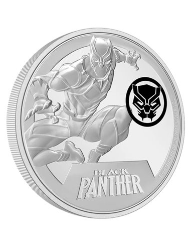 CZARNA PANTERA Marvel Classic Superheroes 1 Oz Srebrna moneta 2 $ Niue 2023