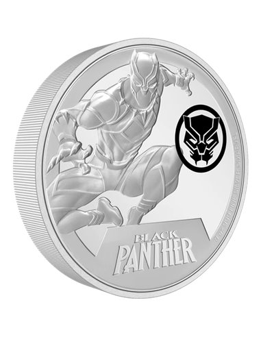 BLACK PANTHER Marvel Classic Superheroes 3 Oz Монета Серебро 10$ Ниуэ 2023