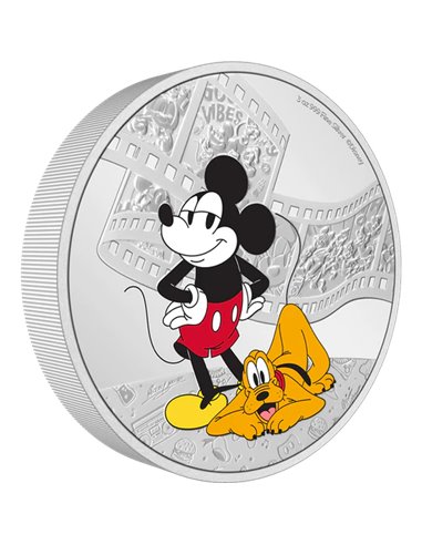 MICKEY ET PLUTON Mickey et ses amis Pièce d'argent de 3 onces 10$ Niue 2023