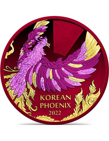 PHOENIX HoloFlare Pièce d'Argent de 1 Oz Corée du Sud 2022