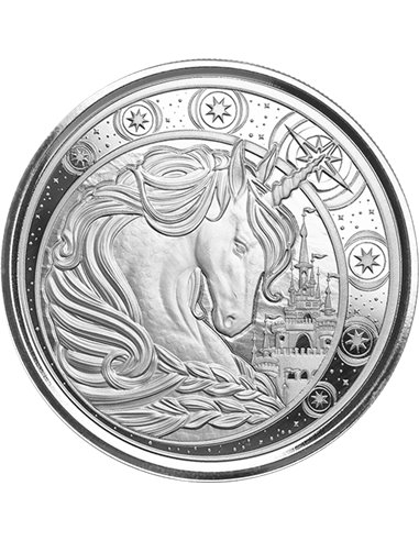 UNICORN 1 Oz Silver Coin 5 Cedis Ghana 2023