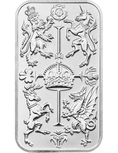 THE ROYAL CELEBRATION Lingotto d'argento da 1 Oz Regno Unito 2023