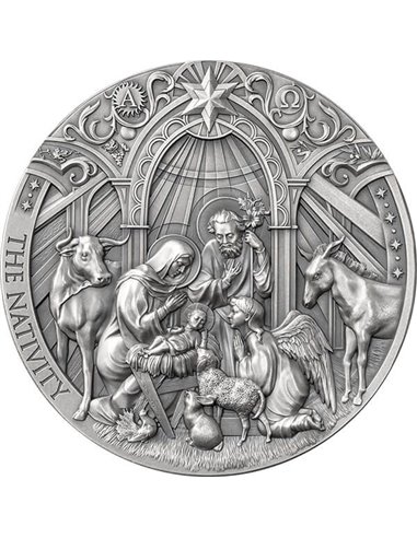 NATIVITY Bible Stories 2 Oz Silver Coin 2000 Francs Cameroon 2024