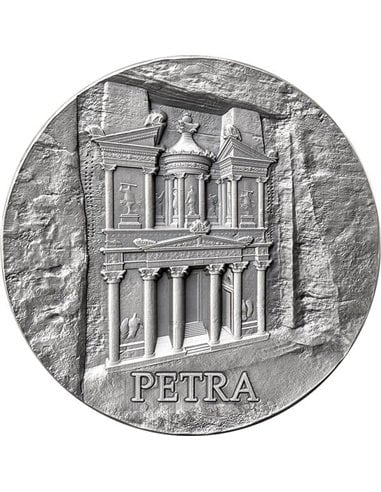 PETRA Rock Cut Monuments 5 Oz Moneda Plata 50 Cedis Ghana 2024