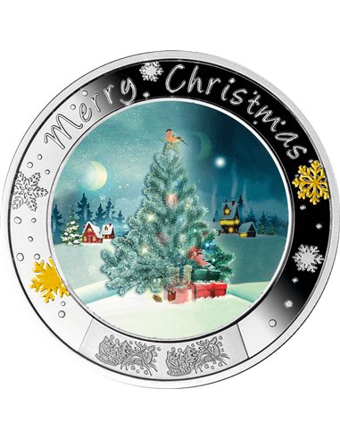 MERRY CHRISTMAS Монета Серебро 1$ Ниуэ 2023