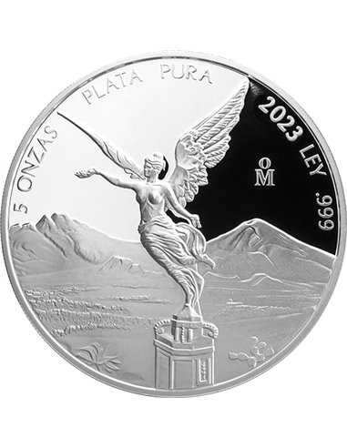 LIBERTAD 5 Oz Silber Proof Münze Mexiko 2023