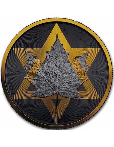 STAND WITH ISRAEL Fighting Hamas 1 Oz Silver Coin 5$ Canada 2023