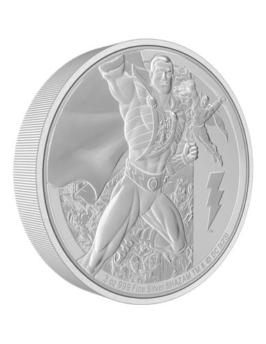 SHAZAM DC Comics 3 Oz Silver Coin 10$ Niue 2023