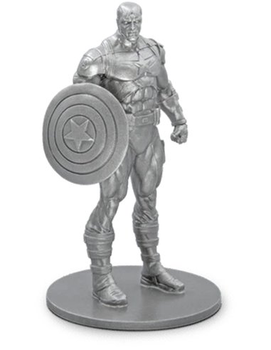 КАПИТАН АМЕРИКА Marvel 3D Limited Edition Серебряная миниатюра 5 унций 2023 г.