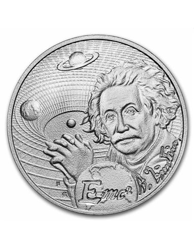 ALBERT EINSTEIN Icônes d'inspiration Pièce d'argent de 1 once 2$ Niue 2022