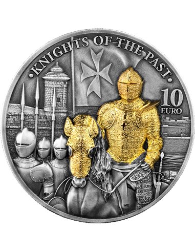 KNIGHTS OF THE PAST Final Edition 2 Oz Серебряная антикварная монета 10 марок Германии 2023 года