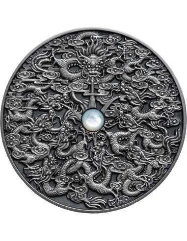 NINE DRAGONS Chinese Legends 2 Oz Silver Coin 5$ Niue 2020