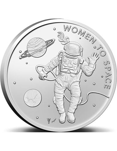 WOMAN TO SPACE Fundación Cosmic Girls Blister Moneda 1 Euro Países Bajos 2023