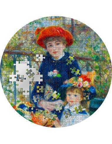 TWO SISTERS Renoir Micropuzzle Treasures 3 Oz Silver Coin 20$ Palau 2020 