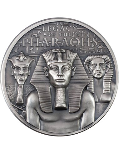 LEGACY OF THE PHARAOHS Antique 3 Oz Монета Серебро 20$ Острова Кука 2022