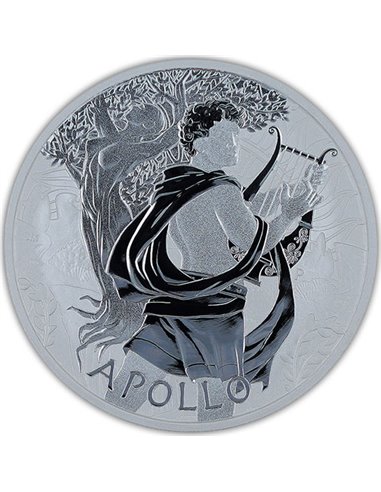 APOLLO Dei dell'Olimpo 1 Oz BU Moneta Argento 1$ Tuvalu 2023