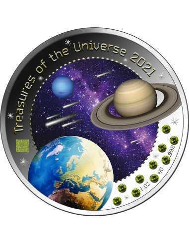 BULL AND BEAR Treasures Universe 1 Oz Silver Coin 5 Cedis Ghana 2020