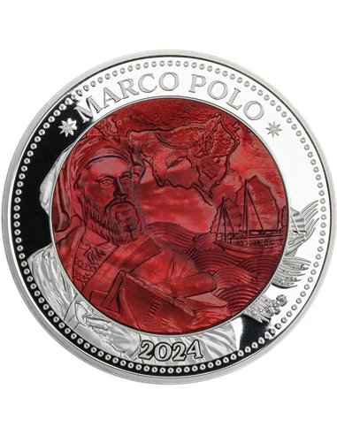 MARCO POLO 5 Oz Moneda Plata 25$ Islas Salomón 2024