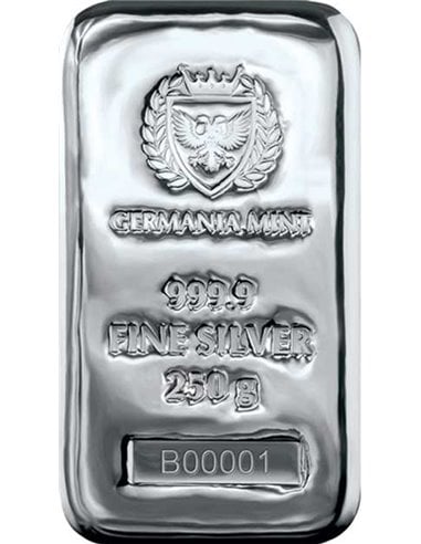 GUSSBARREN 250 Gramm Silber Germania 2023